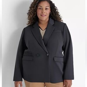 Nwot DKNY
Plus Size Double Breasted Notch-Collar Jacket